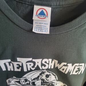 the trashwomen  band   t shirt size   large forest green